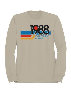 Retro 1988 Calgary Canada Design Men's Sweatshirt