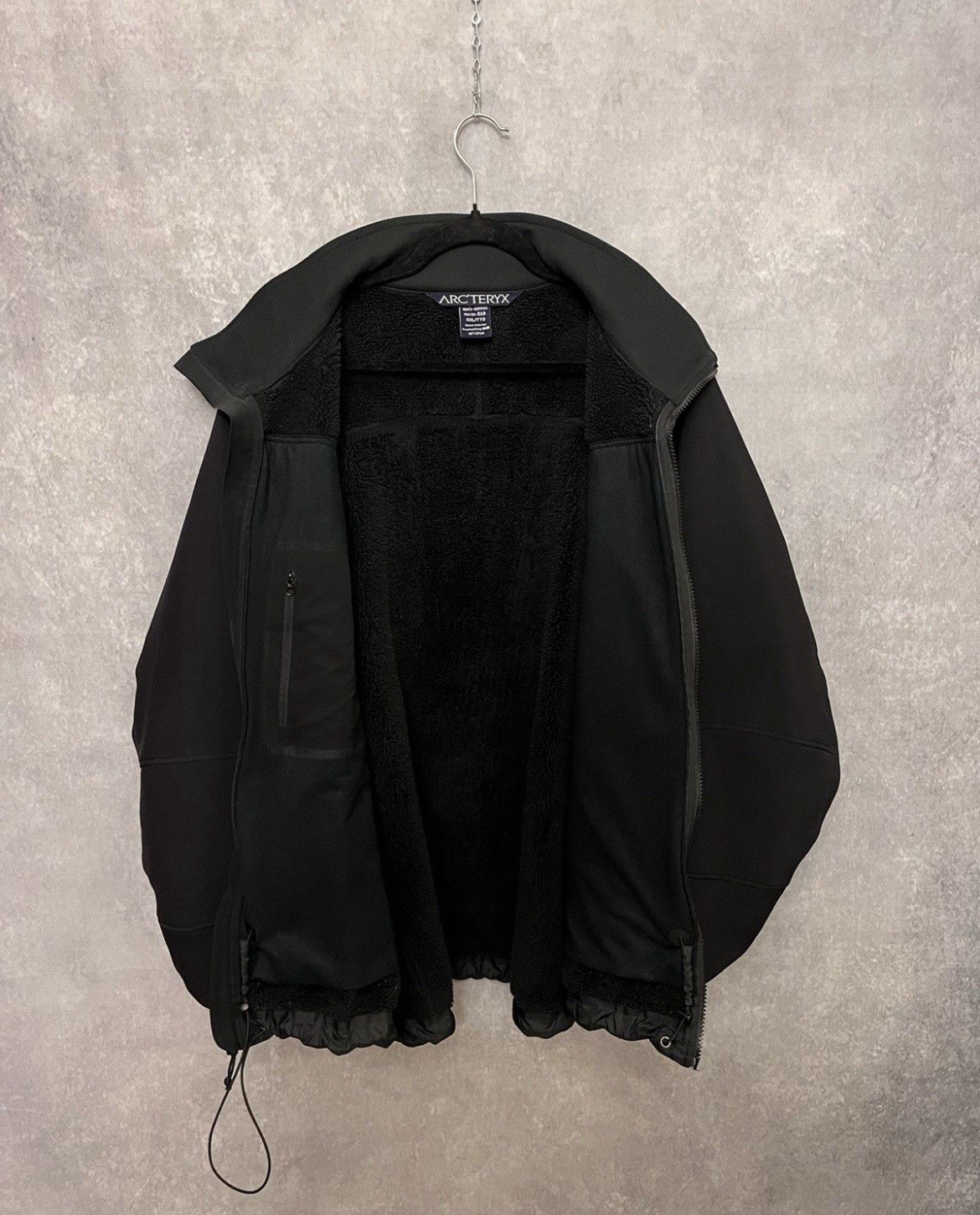 Arc'teryx Vintage Easyrider Giacca Polartec Foderata Softshell 2XL Nero Made In Canada