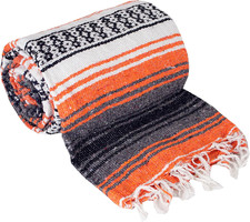 Authentic Mexican Yoga Falsa Blanket Orange 