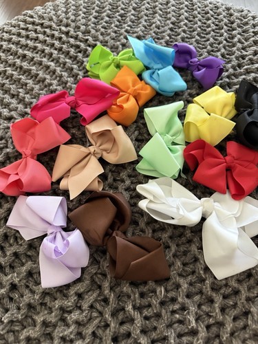 Assorted Lot Of Alligator Hair Clip Bows - Picture 3 of 4