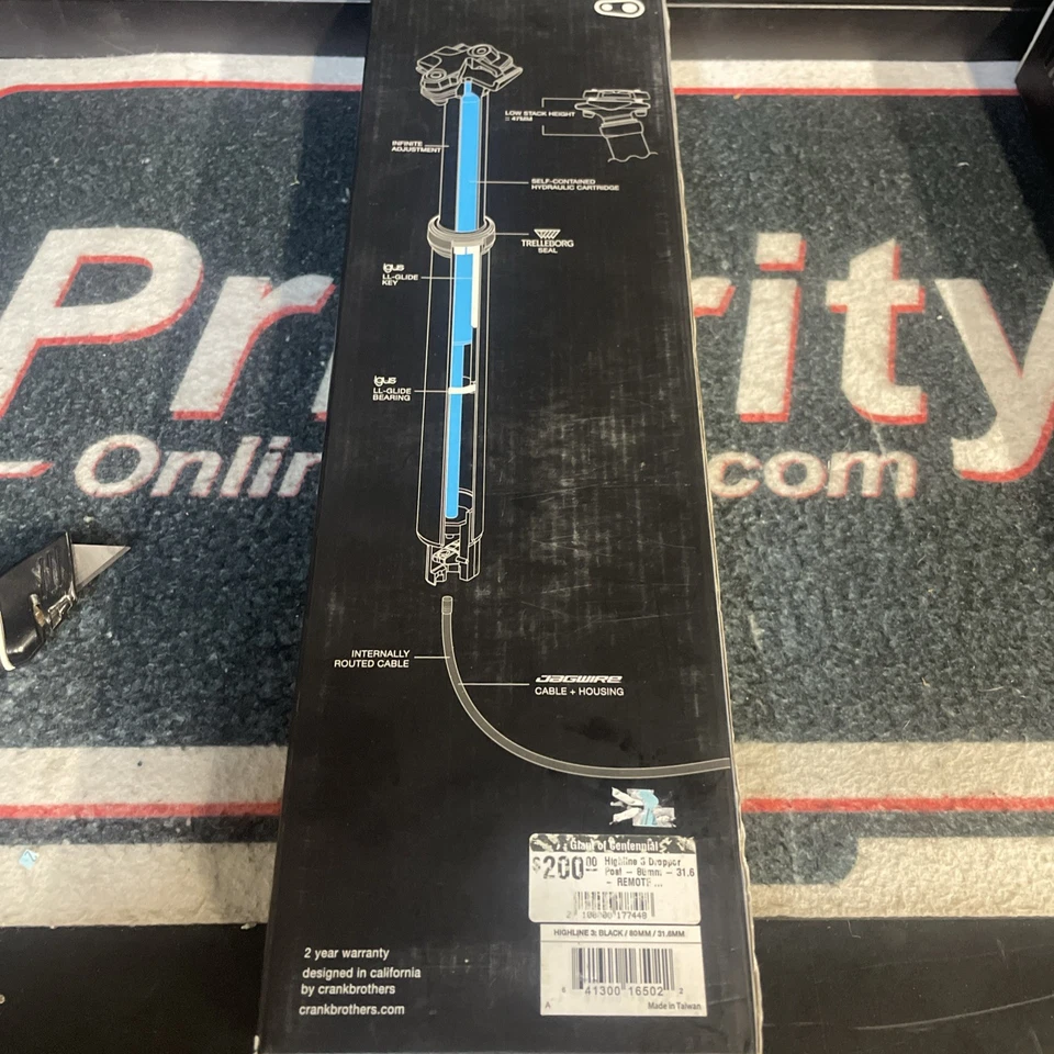 Assento de bicicleta conta-gotas Crank Brothers Highline 3 31,6 mm - 80 mm gota - Imagem 4 de 4