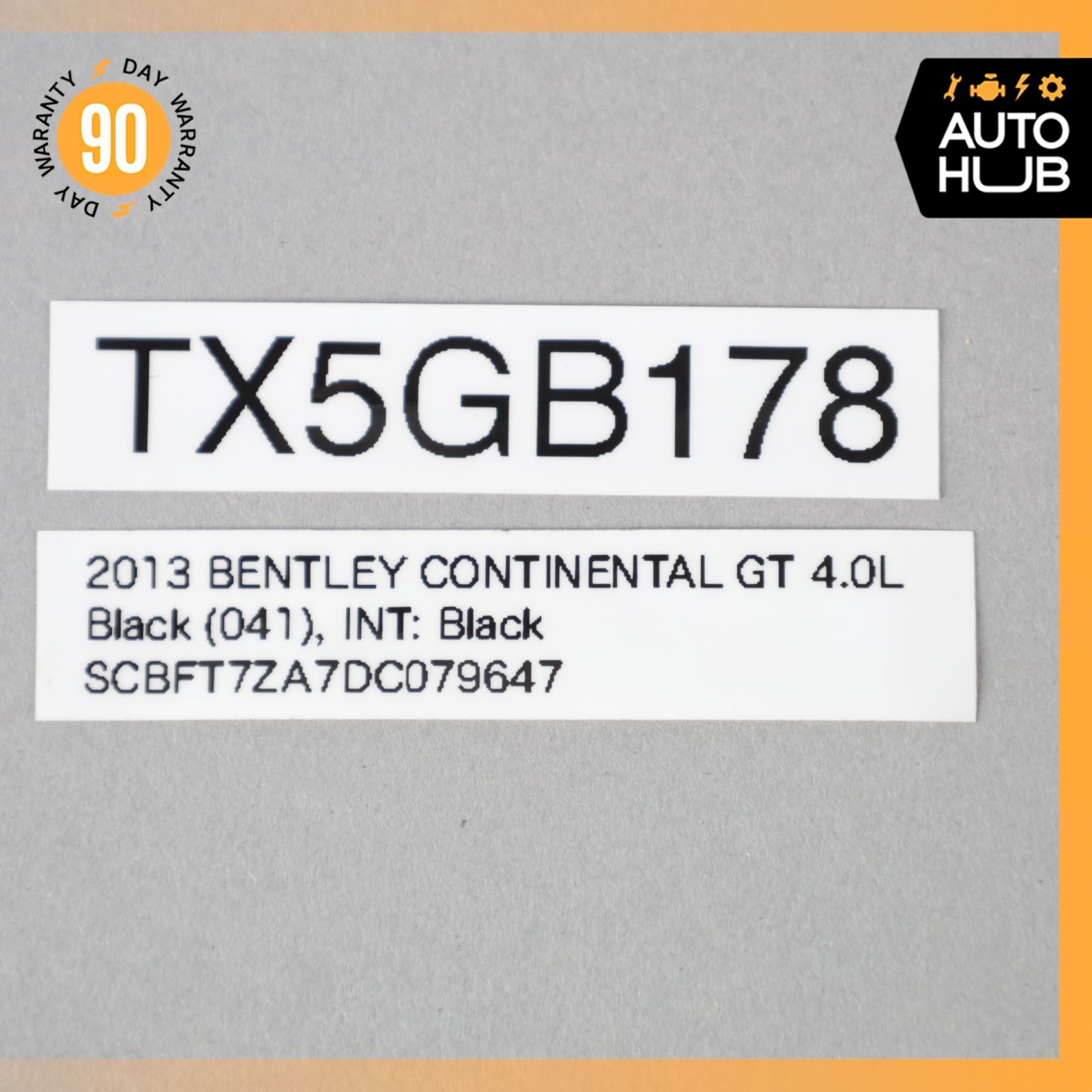 12-17 Bentley Continental GT Coupe Front Left Door Window Regulator Motor OEM