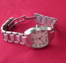 KLAUS KOBEC LADIES SILVER TONE QUARTZ WATCH WITH A DATE FUNCTION