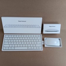 Apple Magic Keyboard A2449 Silver Wireless Bluetooth And Mouse A1657