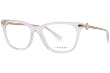 Coach HC6176 5111 Eyeglasses Frame Women's Clear Full Rim Rectangle Shape 53mm