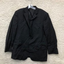 Saks Fifth Avenue Ermenegildo Zegna Blazer 42 Men Black Wool Silk Notched Jacket