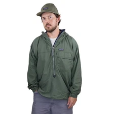 Vintage Patagonia Alter Ice Anorak Jacket Mens L Green Rain Hoody Coat Rare 90s