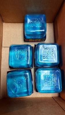 NeeDoh Nice Berg Blue XL Giant Nee Doh Niceberg Solid Tik Squish Cube Lot of 5