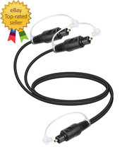 Optical Audio Splitter 1 in 2 Out Toslink Digital Fiber Optical Audio Cable Spli