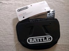 Sports Football Back Plate   Hard Shell Lower Back Protector Adult Black/White