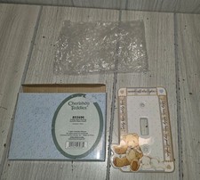 VINTAGE 2001 Cherished Teddies Light Switch Plate Cover Baby Nursery Teddy Bear