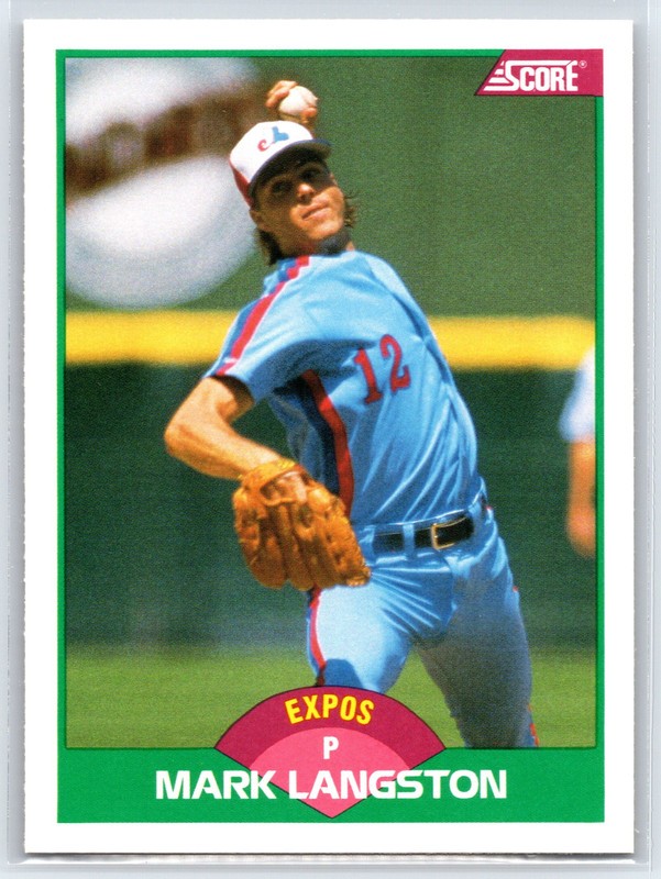 #25T Mark Langston, Montreal Expos 1989 Score Rookie & Traded Base