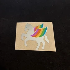 Vintage 80’s HAMBLY Foil Rainbow PEGASUS Sticker