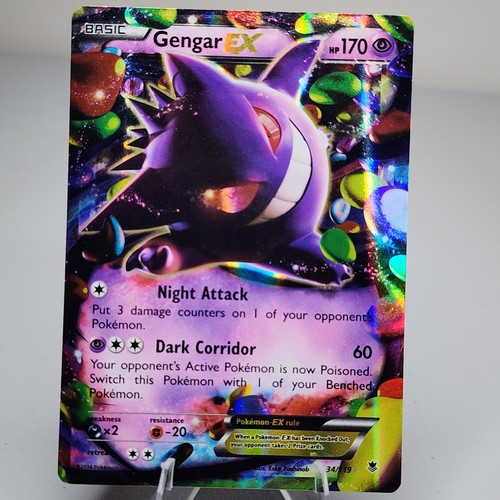 Pokémon TCG Gengar EX 34/119 XY Phantom Forces Ultra Rare Holo