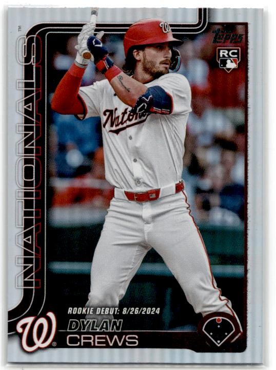 2025 Topps Update #US223 Dylan Crews Rainbow Foil Washington Nationals