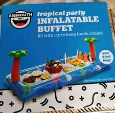 Luau Inflatable Buffet Salad Bar Ice Chest Beer Food Cooler Party 54" Long