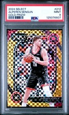2024 PANINI SELECT GOLD PRIZM #212 ALPEREN SENGUN 9/10 PSA 9