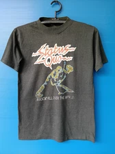 Status Quo Tour Vintage Rock Unisex T-Shirt Cotton All Size ZA329