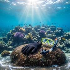 Gants de Snorkeling 3mm Antidérapant Gants de Plongée En Néoprène pour Hommes