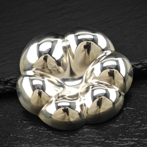 Jondell Large Flower Sterling Silver Brooch