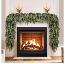 6ft Christmas Cedar Garland Soft Thick Lush Faux Artificial Real Touch Evergreen