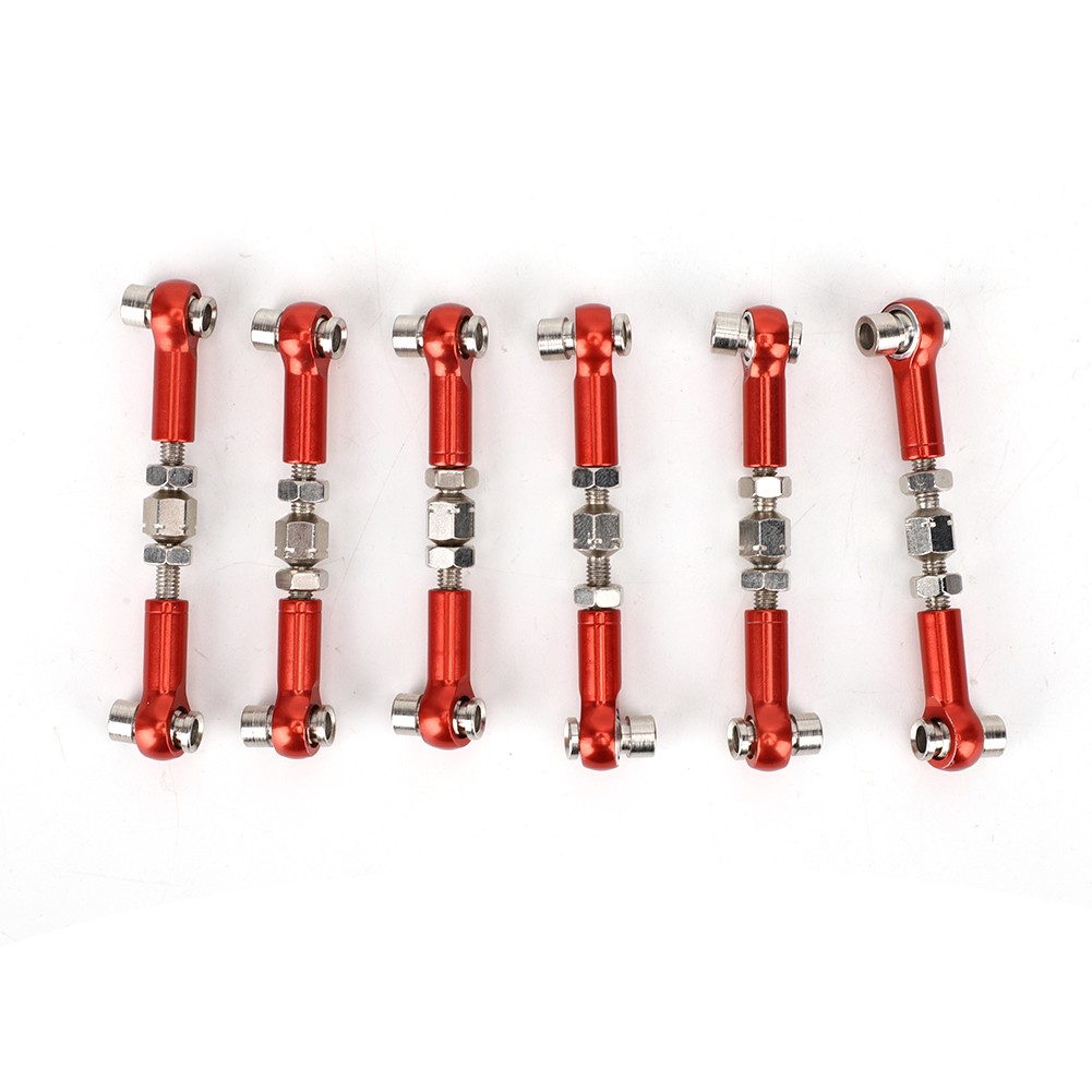 6 Pcs Adjustable Servo Links Tie Rod Set For RC Car 1/10 Buggy Tourning Ca KRI✈️