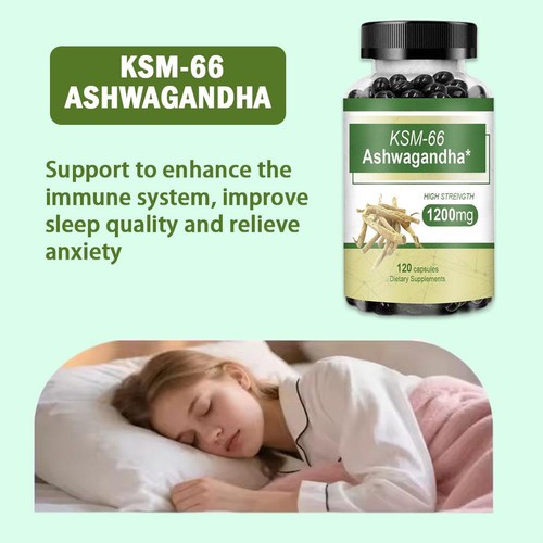 Ashwagandha Extract Capsules 600mg per Serving Natural Vegan Capsules W3V4 - Picture 5 of 9