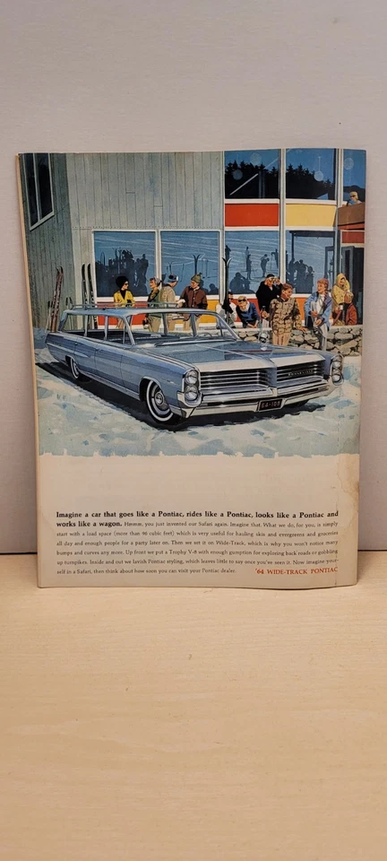 1964 Jan 25 Detroit Red Wings vs Chicago Black Hawks Program Gordie Howe Cover - Image 2 of 4