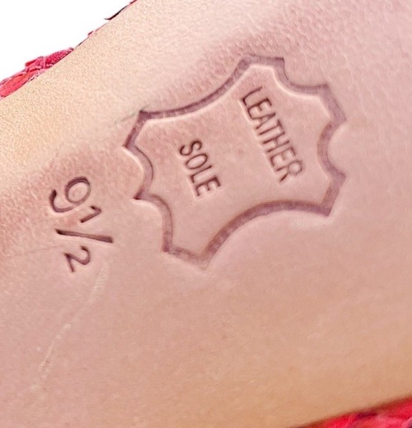 Alexander Birman Red Python Snakeskin Print Sling… - image 3