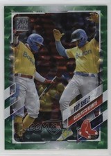 2021 Update Veteran Combos Green Foil 412/499 Alex Verdugo Enrique Hernandez 2h5