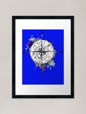 Nicht alle, die wandern, sind verloren S gerahmtes Wandbild Poster Leinwanddruck Bild