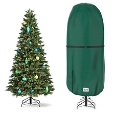 Upright Christmas Tree Storage Cover,Tear Resistant Adjustable 9 FT 9ft Green