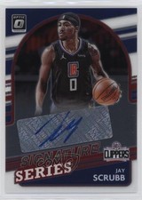 2021-22 Panini Donruss Optic Signature Series Jay Scrubb #SS-JSC Auto 0ld5