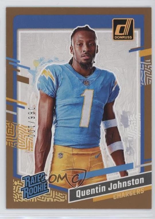 2023 Donruss Rated Rookie Portrait Studio Series 66/100 Quentin Johnston #8 2qw