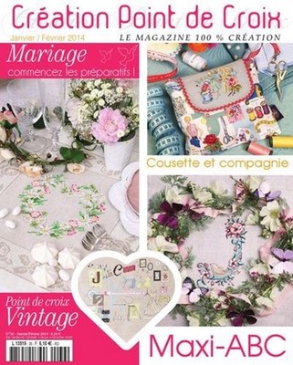 Kreation Kreuzstich Nr. 36 Hochzeit ABC Cousette Véronique Enginger