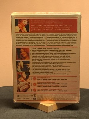The Complete Monterey Pop Festival (DVD, 2002, 3-Disc Set