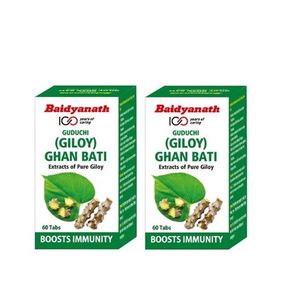 2 X Baidyanath Giloy Ghan Bati - 60 Tablets