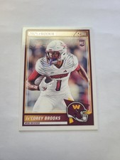 2025 SCORE JA'COREY BROOKS BASE ROOKIE FOOTBALL CARD COMMANDERS NFL 61 panini. rookie card picture