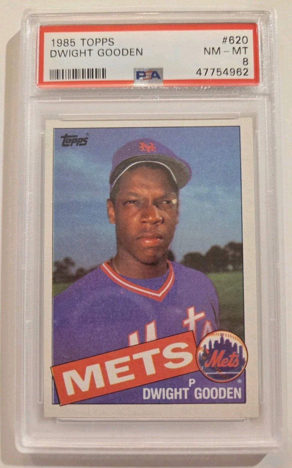 1985 Topps Dwight “Doc” Gooden #620 PSA 8