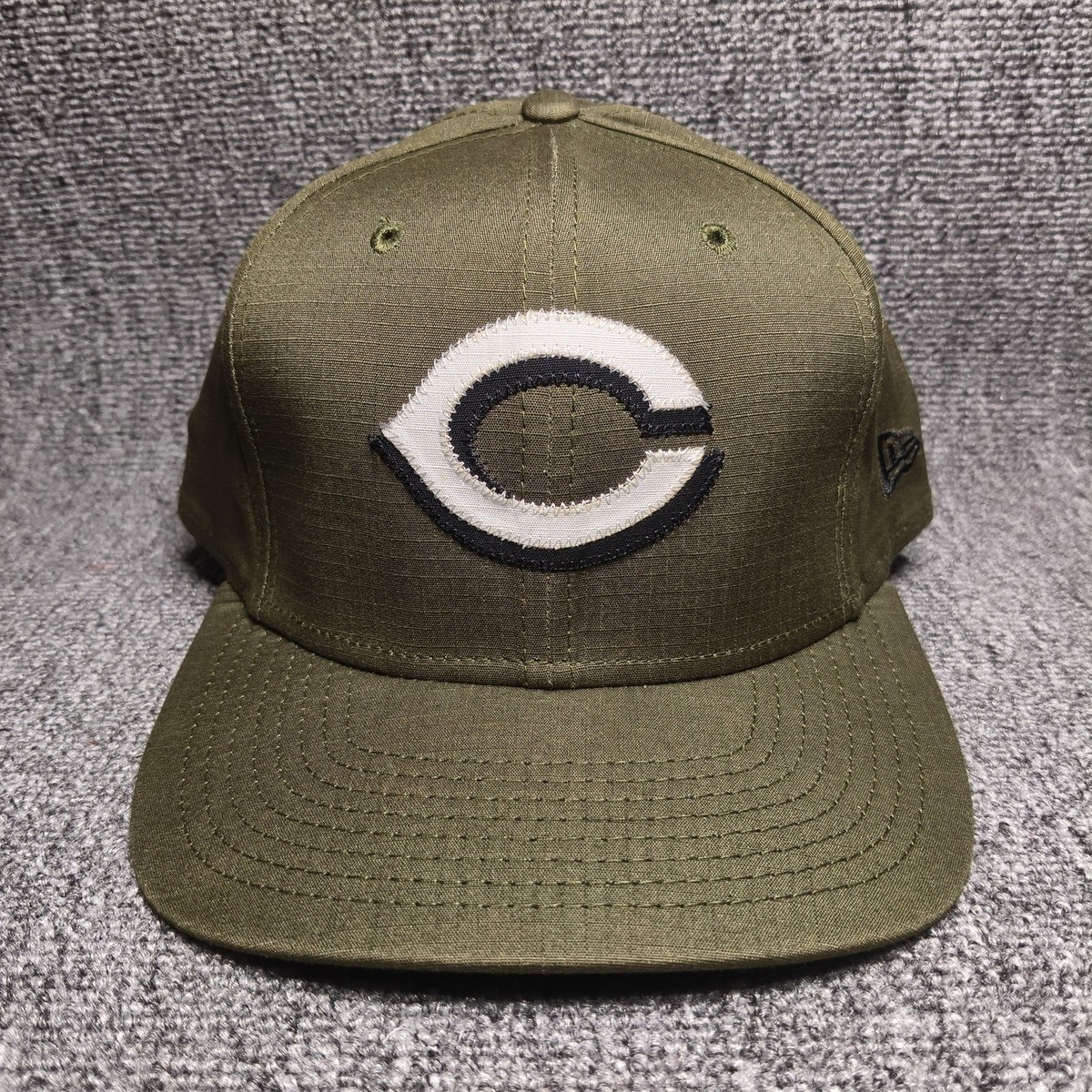 New Era 9FIFTY Cincinnati Reds Olive Green Snapback Hat Y347