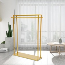 Gold Metal Clothing Display Rack  floor Standing Clothes Rack For Clothing Store