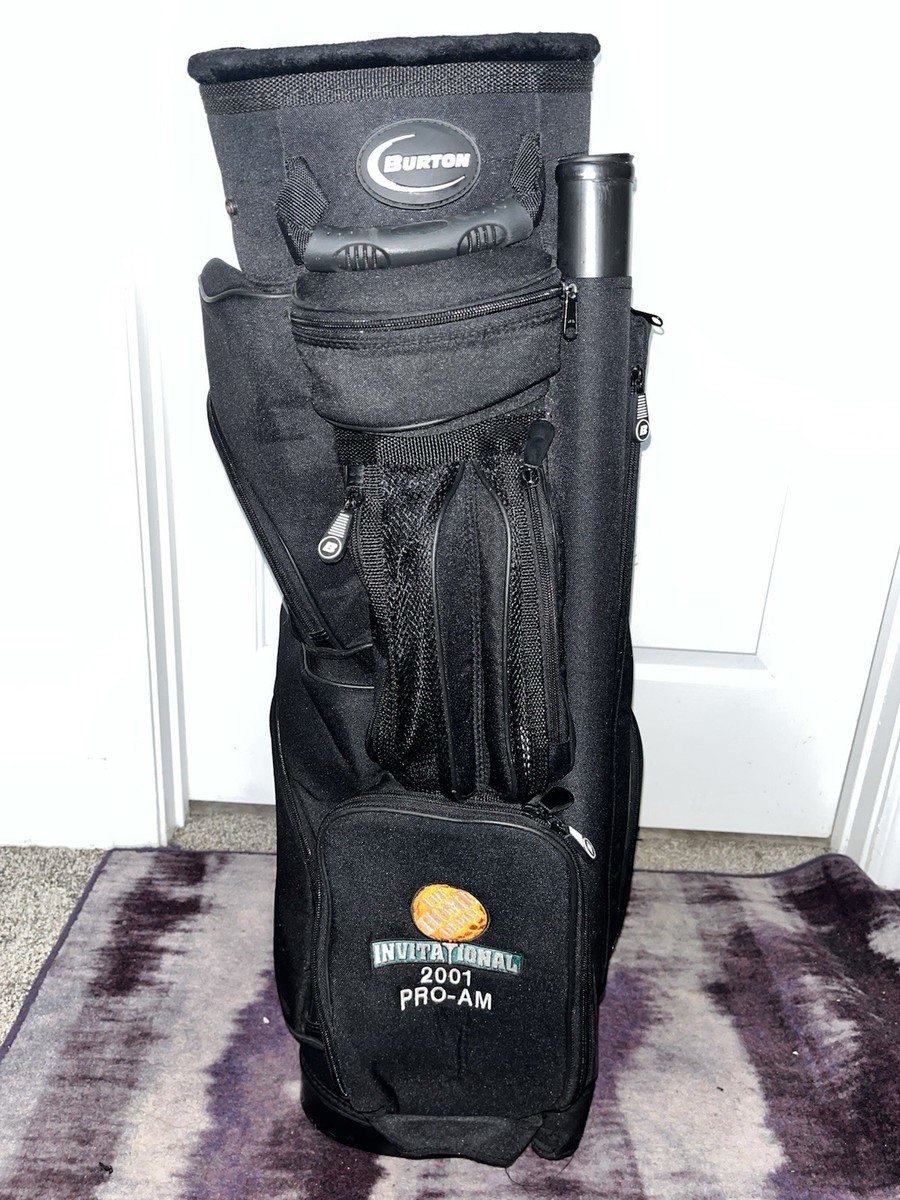 Burton Vintage 6-Way Black Golf Bag with Strap Made in USA | eBay