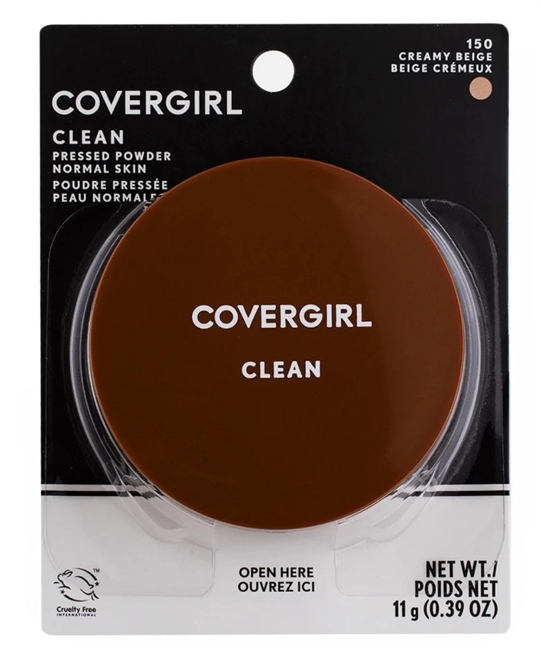 COVERGIRL CLEAN PRESSED POWDER 150 CREAMY BEIGE ORIGINAL TALC - Image 2 of 4