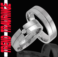 2 Partner Ringe & Gratis GRAVUR Eheringe Trauringe Verlobungsringe * TE4-1