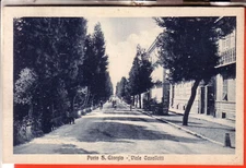 CARTOLINA PORTO SAN GIORGIO  FP  VIAGGIATA 1929 VIALE CAVALLOTTI     OCCASIONE