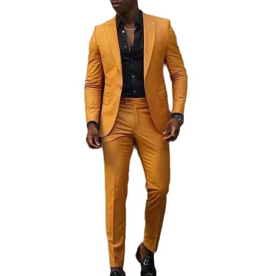 Mens 2 Piece Suit Smart Casual Classic Business Tailored Fit Office Formal Prom Mens 2 Piece Suit Smart Casual Classic Business Tailored Fit Office Formal Prom