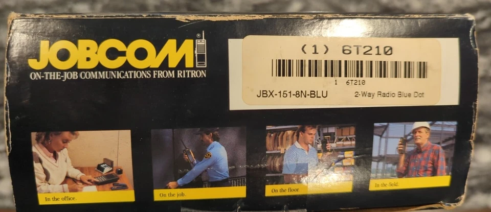 New Open Box! Vintage 1995 Jobcom 2-Way Radio JBX-151-8N-BLU 154.570 MHz - Image 4 of 4