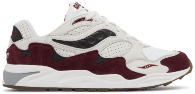 Saucony Grid Shadow 2 Cream Red Burgundy S70773-2 Men's NEW IN BOX