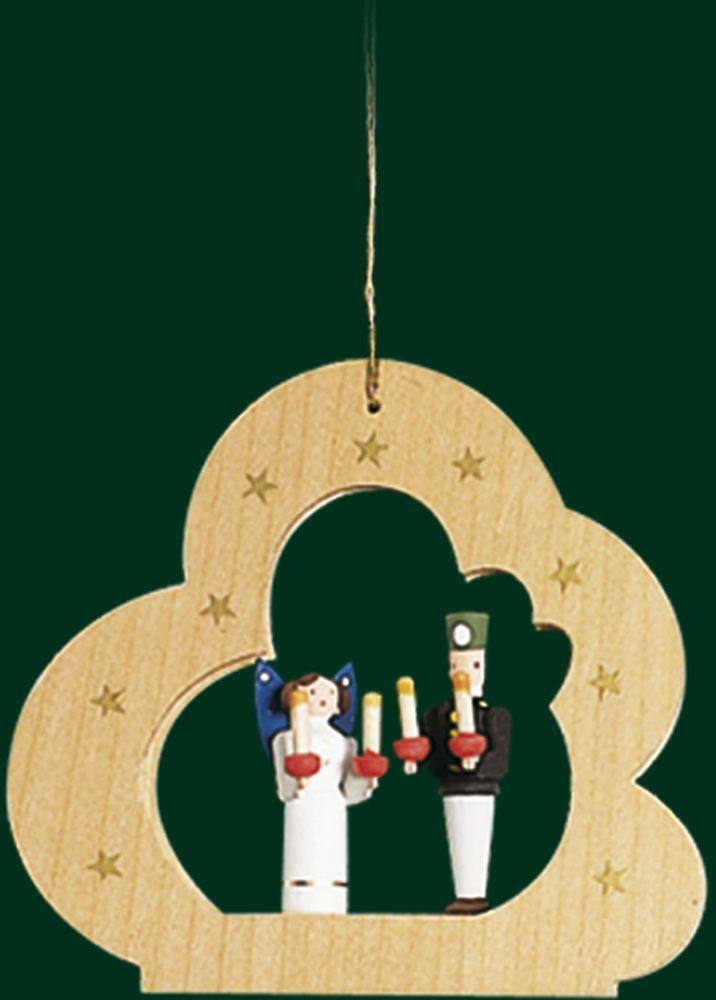 Christbaum Wolke Mit Engel + Bergmann Baumbehang Weihnachtsbaumschmuck
