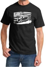 1992-96 Ford Bronco 4x4 Classic American Flag Design Tshirt New